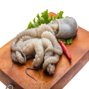 raw baby octopus cleaned and whole